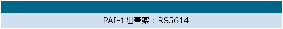 医薬品（PAI-1阻害薬）